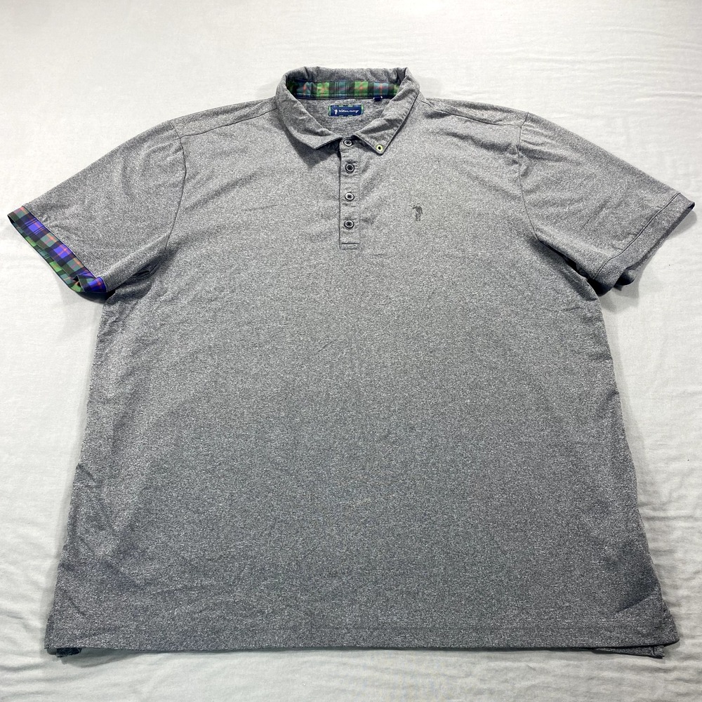 William Murray Polo Shirt Mens XXL 2XL Gray Golf‎ Performance Stretch Adult